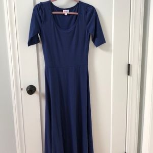 Small solid blue lularoe Ana